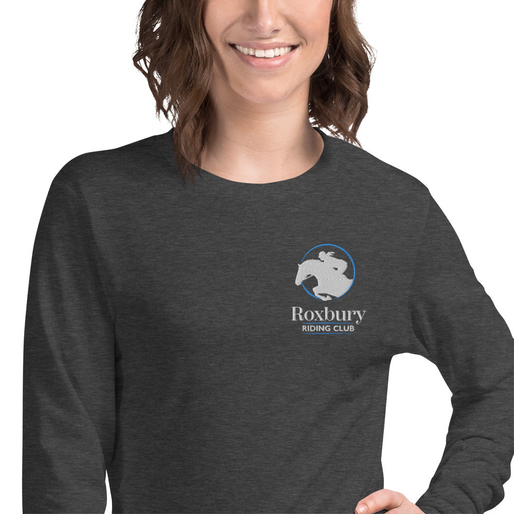 Roxbury Riding Club Dark Grey Unisex Long Sleeve Tee