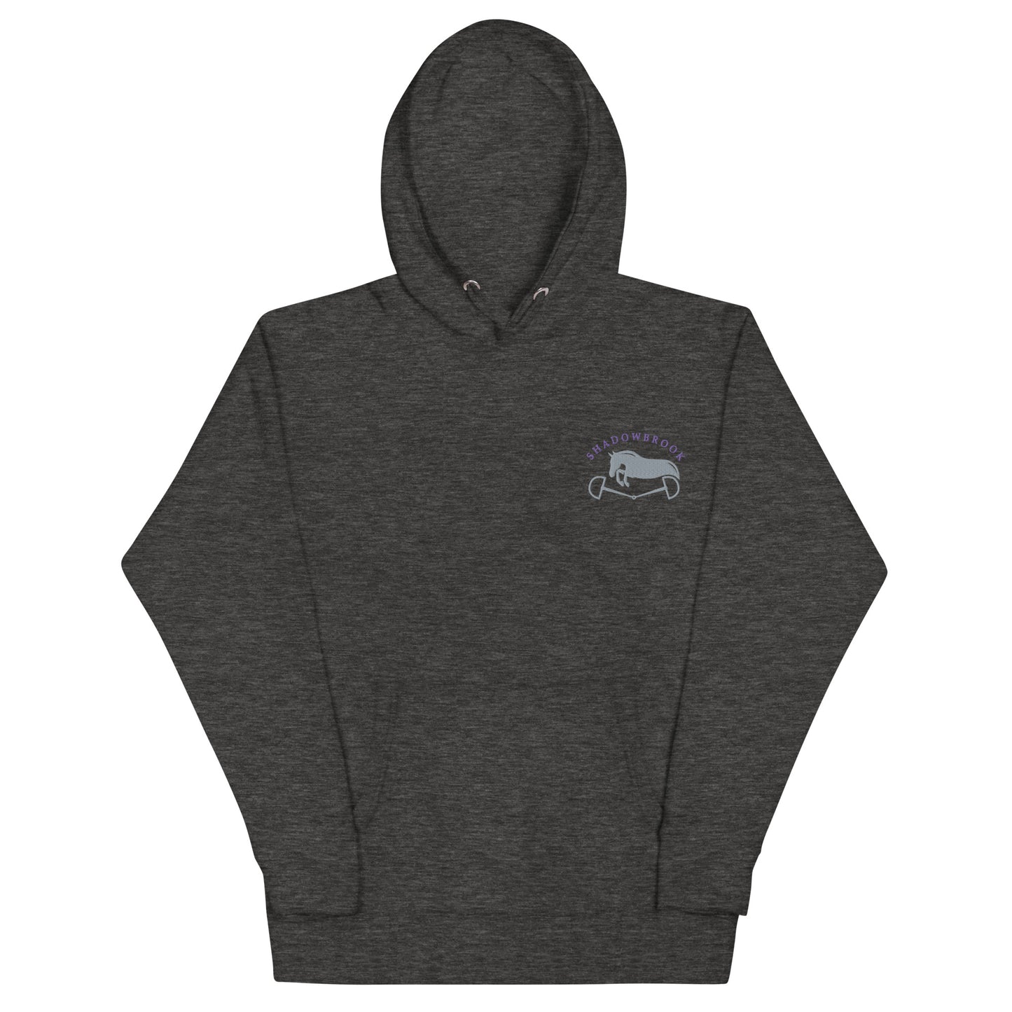 Shadowbrook Stables Dark Grey Unisex Hoodie - Small Logo Front