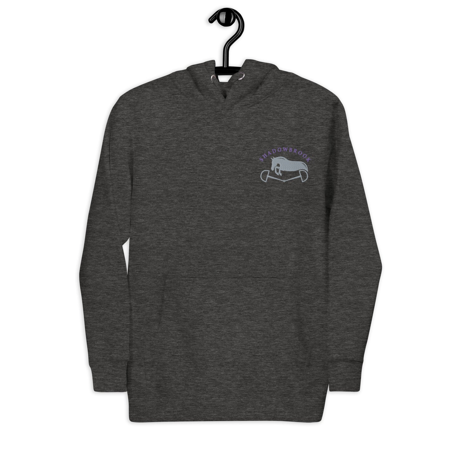 Shadowbrook Stables Dark Grey Unisex Hoodie - Small Logo Front