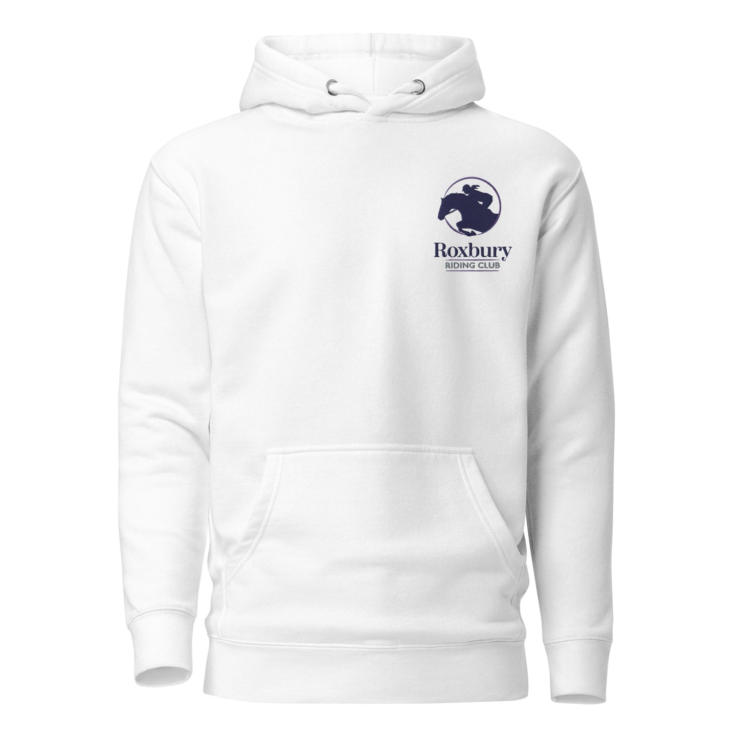 Roxbury Riding Club White Unisex Hoodie