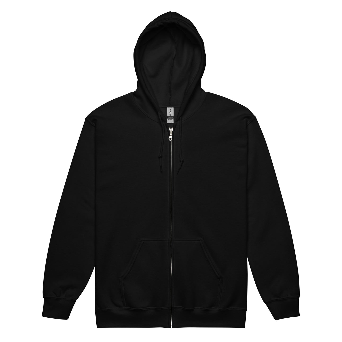 Elevated Equestrian Black Unisex Zip-up Hooded Sweatshirt