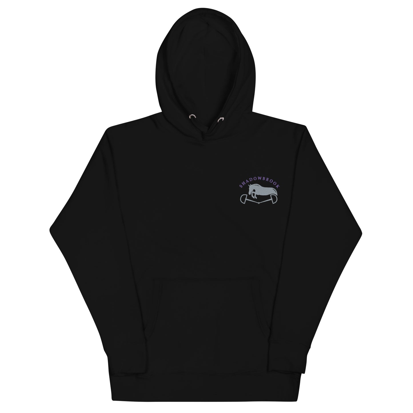 Shadowbrook Stables Black Unisex Hoodie - Small Logo Front