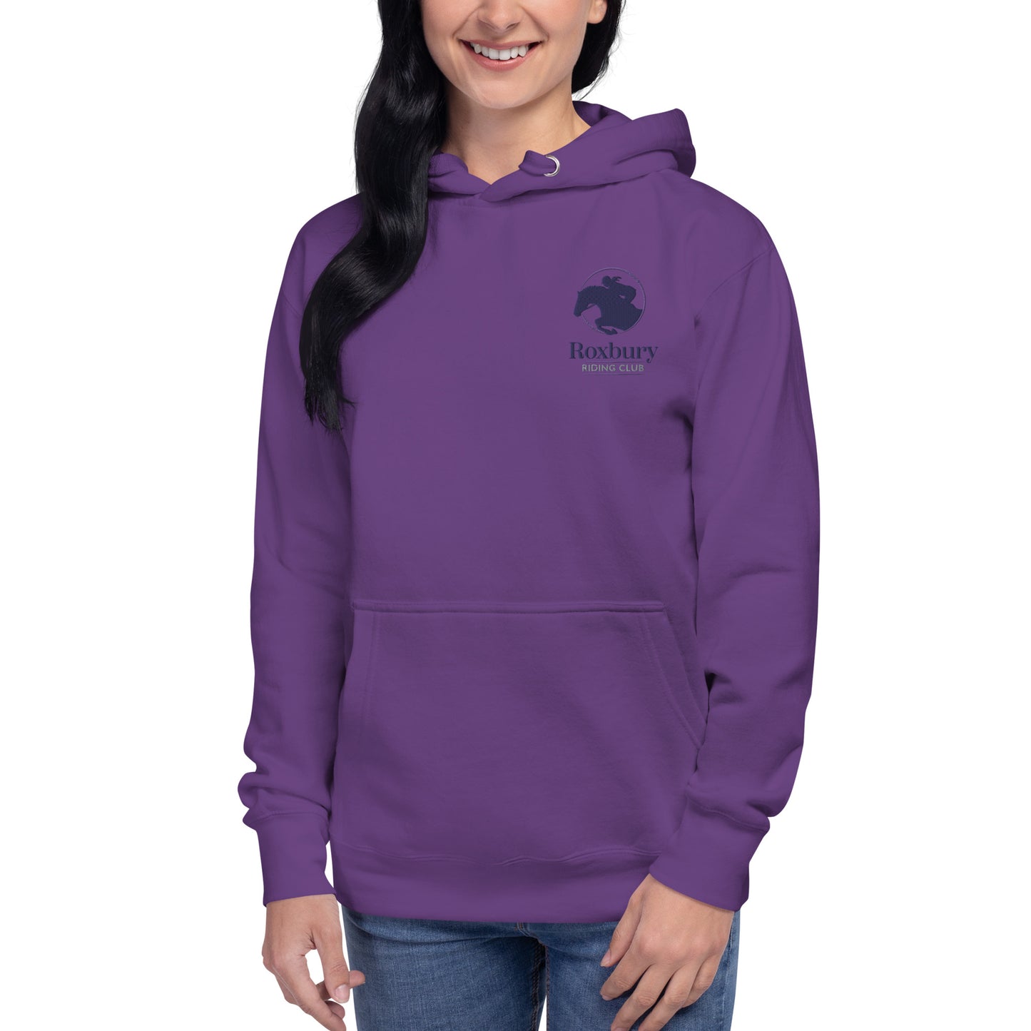 Roxbury Riding Club Purple Unisex Hoodie